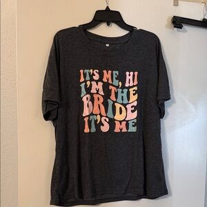Bride Graphic Tee with Colorful Text